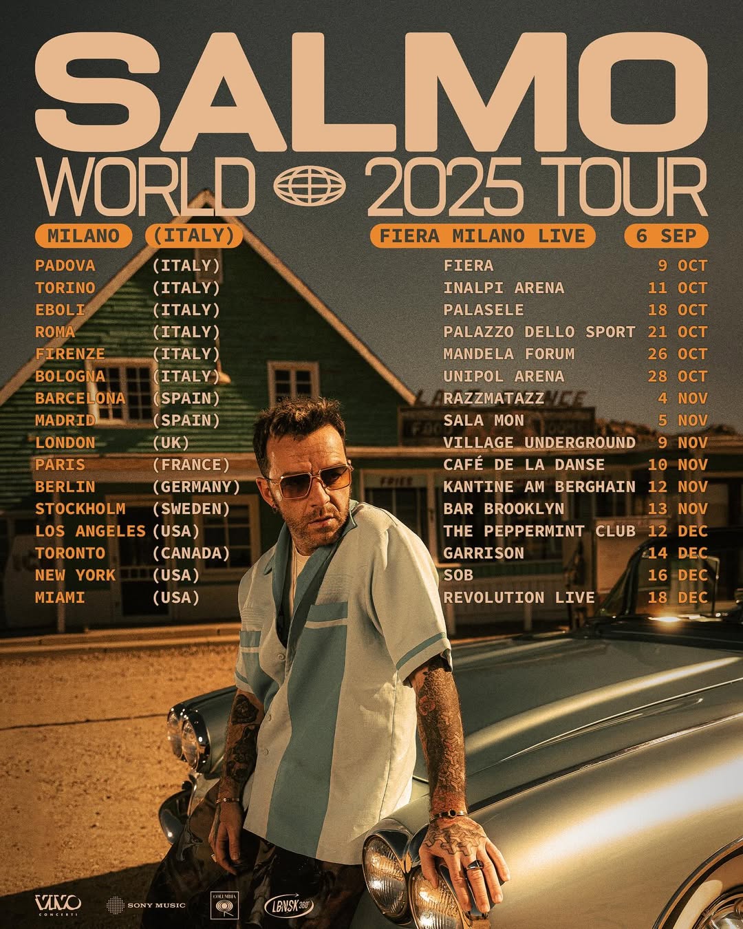Salmo Tour Poster 2025